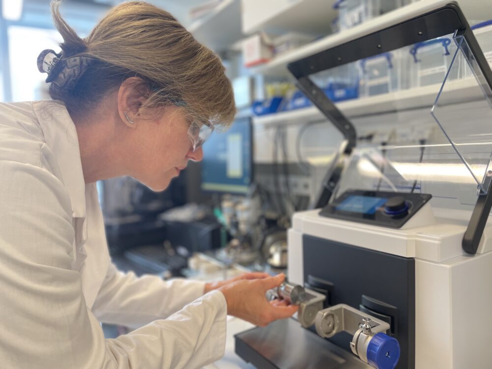Ball milling process. Courtesy of the researchers.