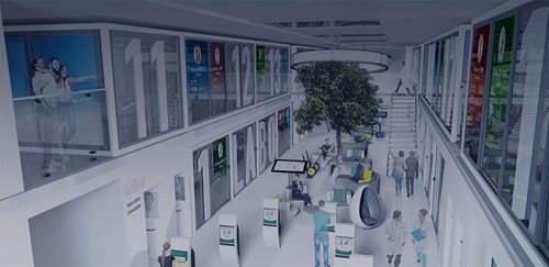 doccity21 Rendering of kiosks. (Courtesy of DocCity)