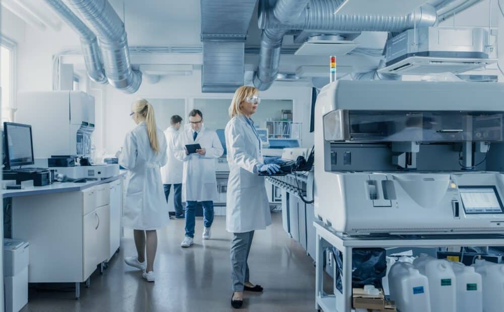 lab_equipment_istock-1000x619-1 Another concern is the high energy consumption attributed to instruments such as freezers, incubators, autoclaves and fume hoods. (Credit: iStock)