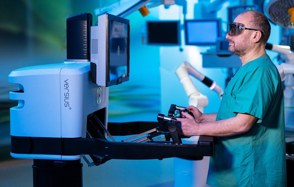 CMR Surgical’s Versius system. (Credit: CMR Surgical)