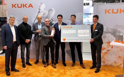ropca-kuka-compet ROPCA won the KUKA Innovation Award 2022 in the "Robotics in Healthcare Challenge.” (Credit: KUKA)