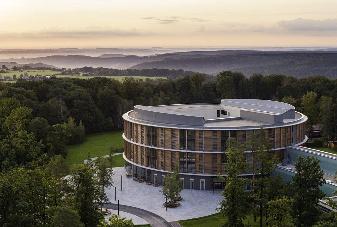 round_building_waldkliniken_-eisenberg-1 Rehabilitation Center at Waldkliniken Eisenberg. (Credit: HG Esch)