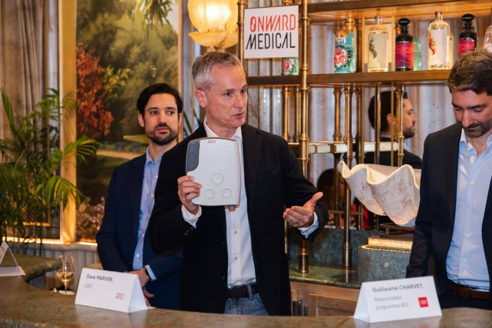 onward_photo-1-conference-1-1000x667-1 Dave Marver at the press conference in Paris on December 17, 2024. Courtesy of Onward Medical.