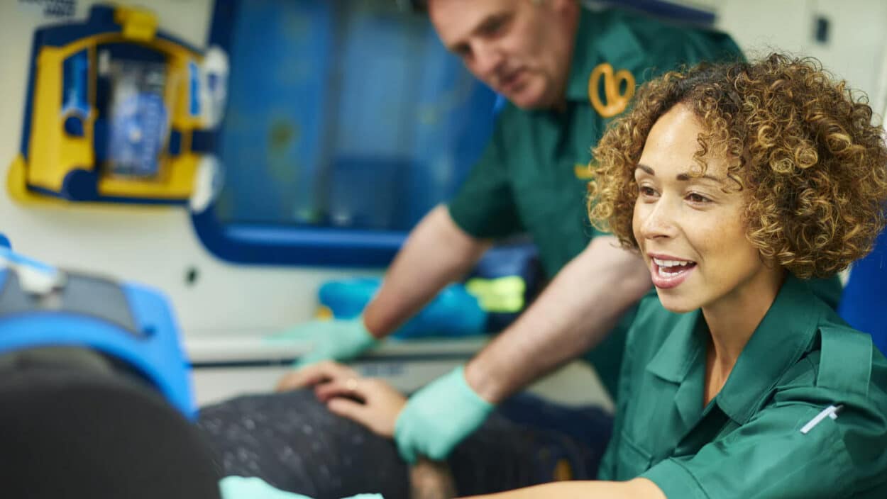 Technology enables medical staff to treat patients in ambulances before they reach the hospital. (Credit: Ericsson)